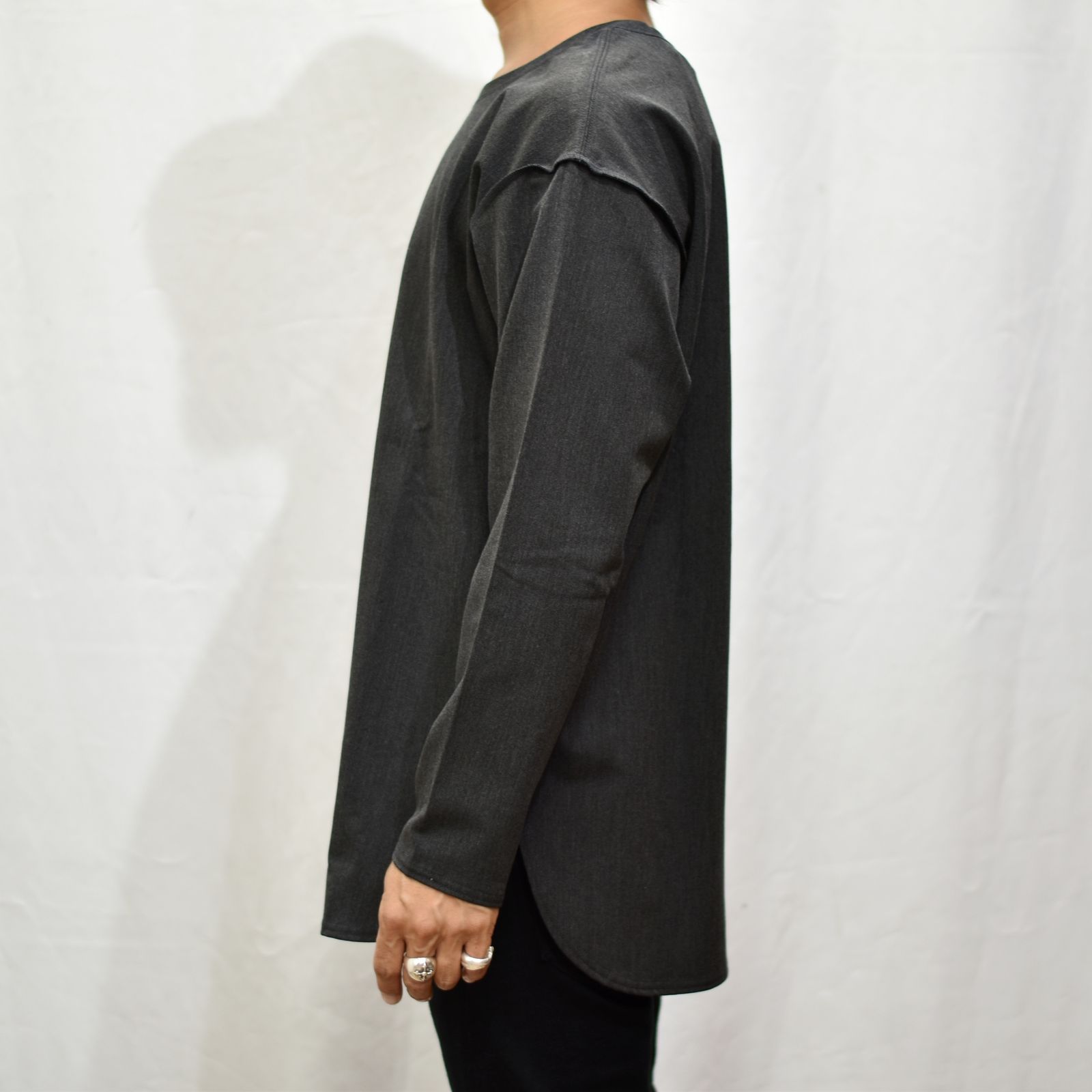 ポリエステルレーヨンアクリル ストレッチ カットソー （GRAY）