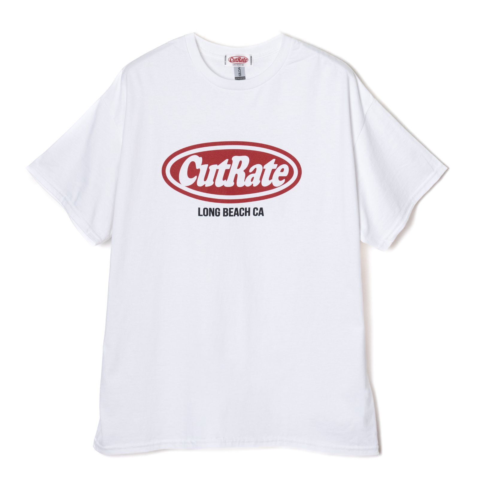 CUTRATE LOGO S/S TEE (WHITE) / プリントTシャツ