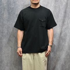 Y1935 POCKET TEE （BLACK）｜ ポケット Tシャツ （ブラック） 602-261-14
