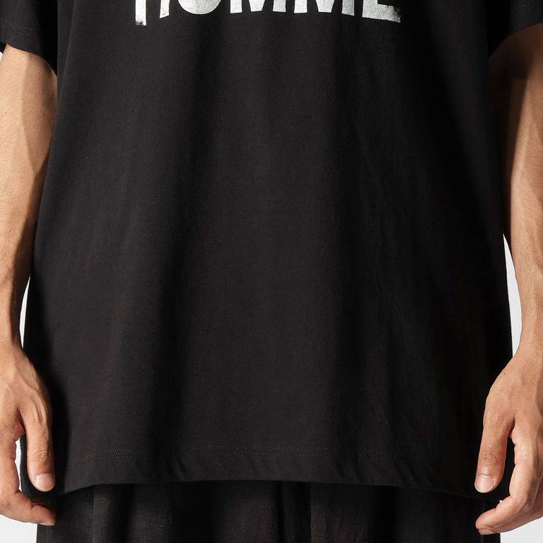 y4gym classic限定Ｔシャツブラック yohji yamamoto - YYH PT SHORT SLEEVE T （BLACK） ロゴ
