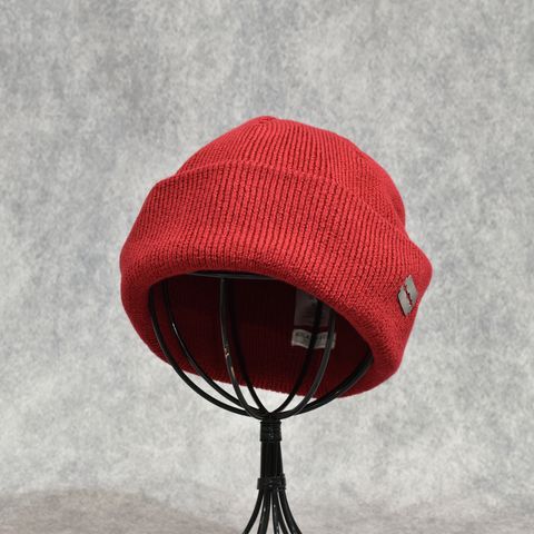 Acrylic Cotton Watch Cap "HUNTER" (SCARLET)｜ワッチキャップ ニット帽｜Y01024