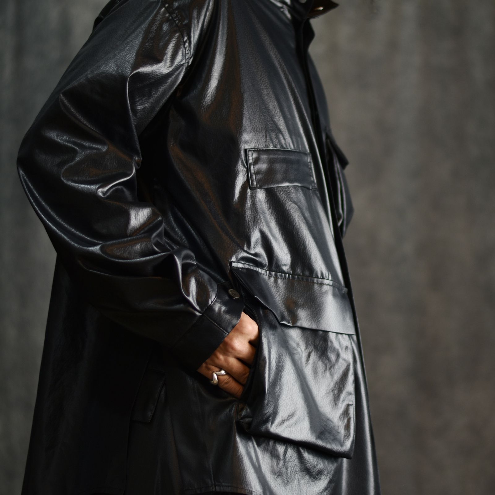 M-65 シャツジャケット (BLACK) / LB25SS-SH07-FFL
