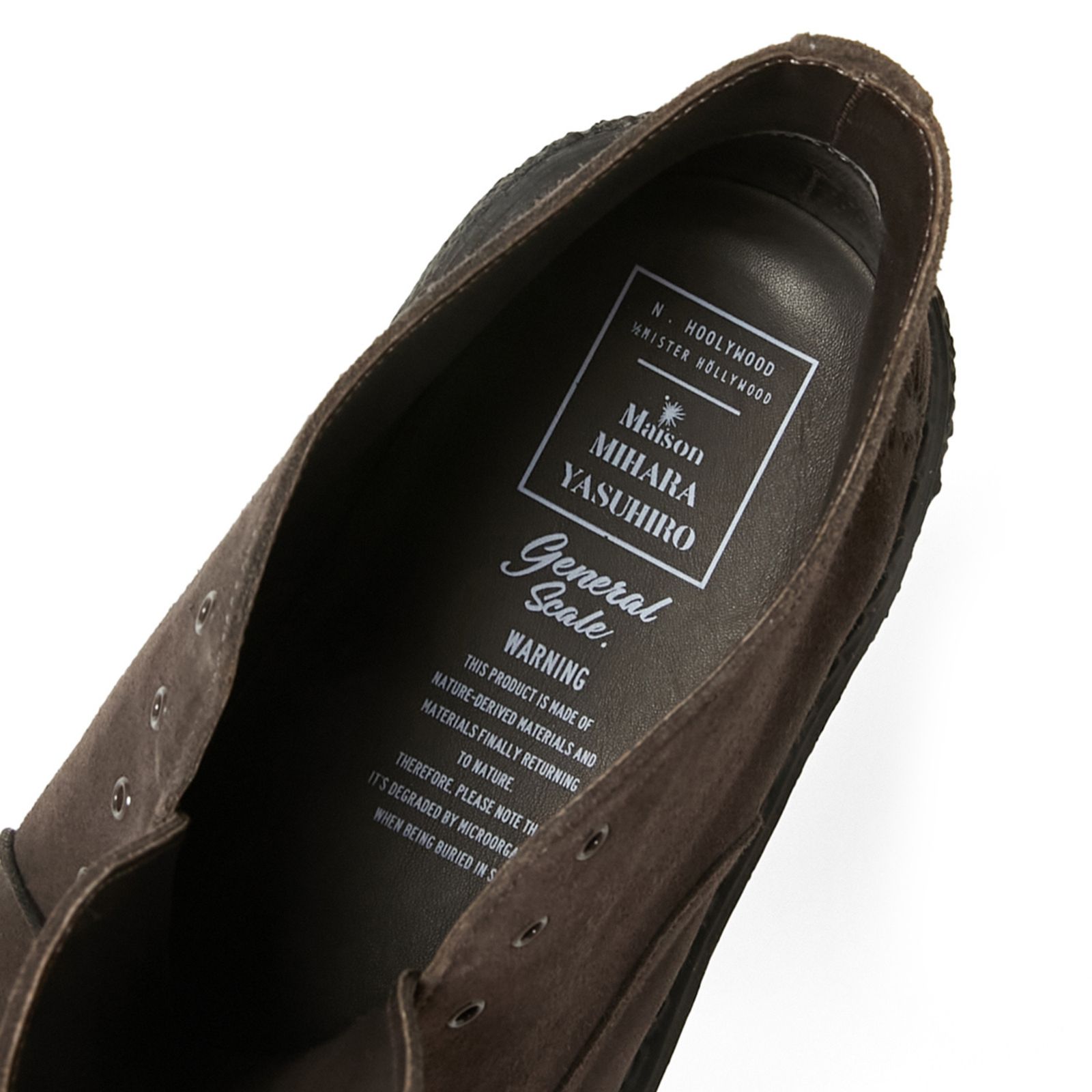 × General Scale. Maison MIHARA YASUHIRO SUEDE BOOTS （BROWN）｜メゾン ミハラヤスヒロ｜2252-SE01