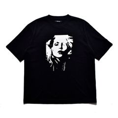 Monochrome Two tone Face Crewneck T-SH （BLK） / プリント Tシャツ （ブラック） 2504-4001
