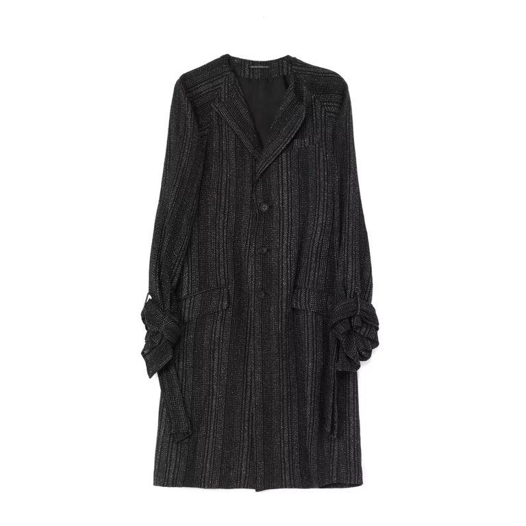 yohji yamamoto - C/L S.T B K-JB W/DETACHABLE STOLE (BLACK yohji yamamoto - C/L S.T B K-JB W/DETACHABLE STOLE (BLACK