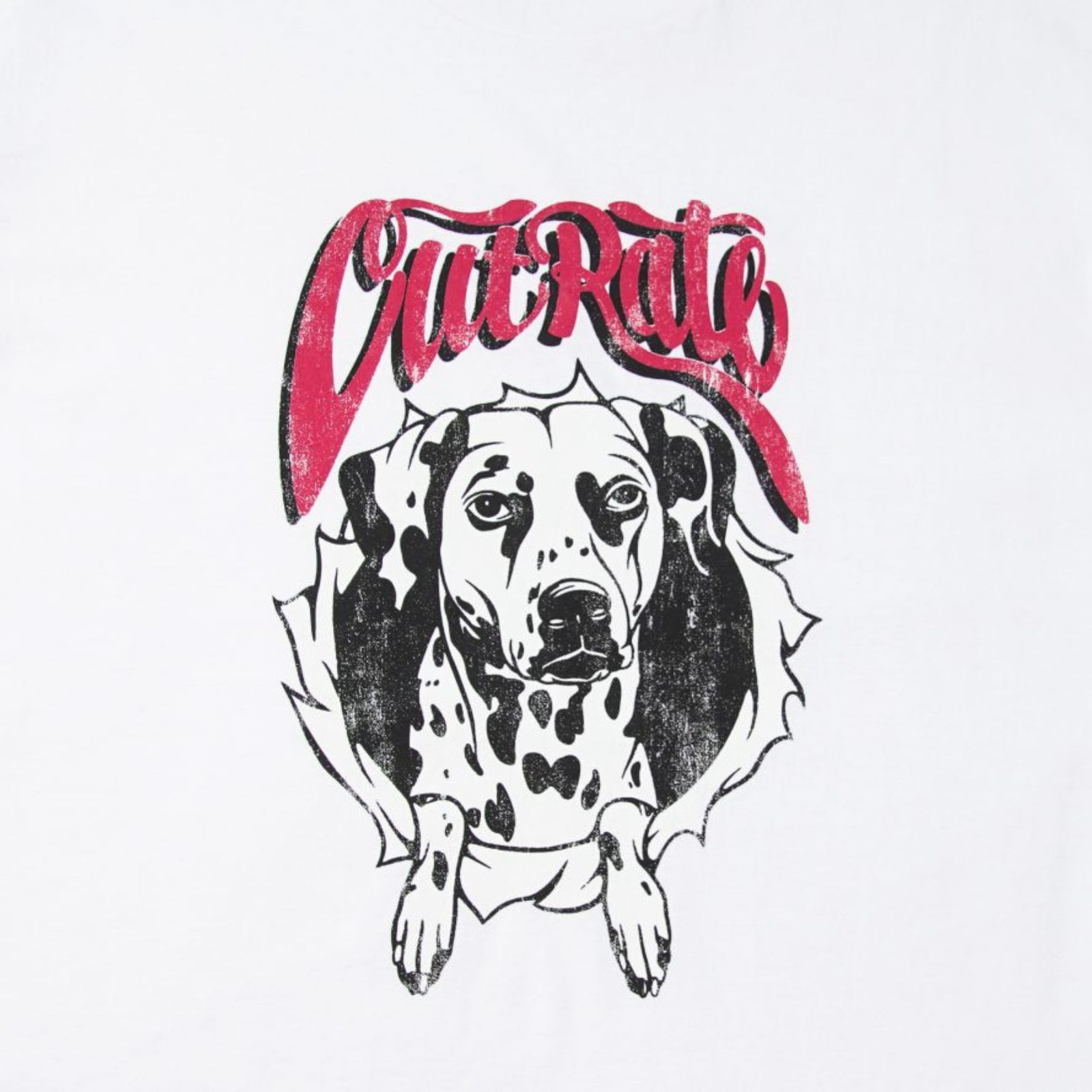 DALMATION TEE (WHITE)｜ダルメシアン Tシャツ｜CR-25SS002