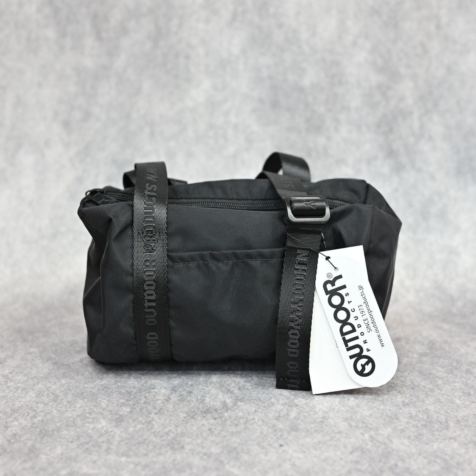 × OUTDOOR PRODUCTS MINI BARREL BAG （BLACK）｜2252-AC06