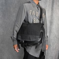 KATSURAGI DENIM BIO FLAP SHOULDER BAG （BLACK） / バックパック （ブラック） / HO-I04-067-1-03