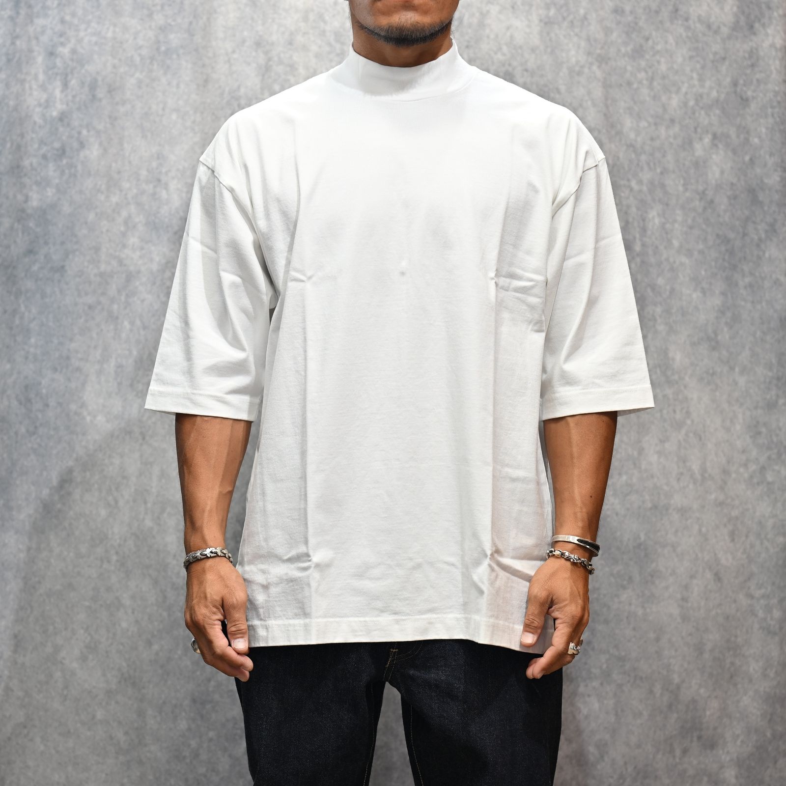 Heavyweight Mockneck T-SH （WHT） / モックネック カットソー （ホワイト） / 2508-4002