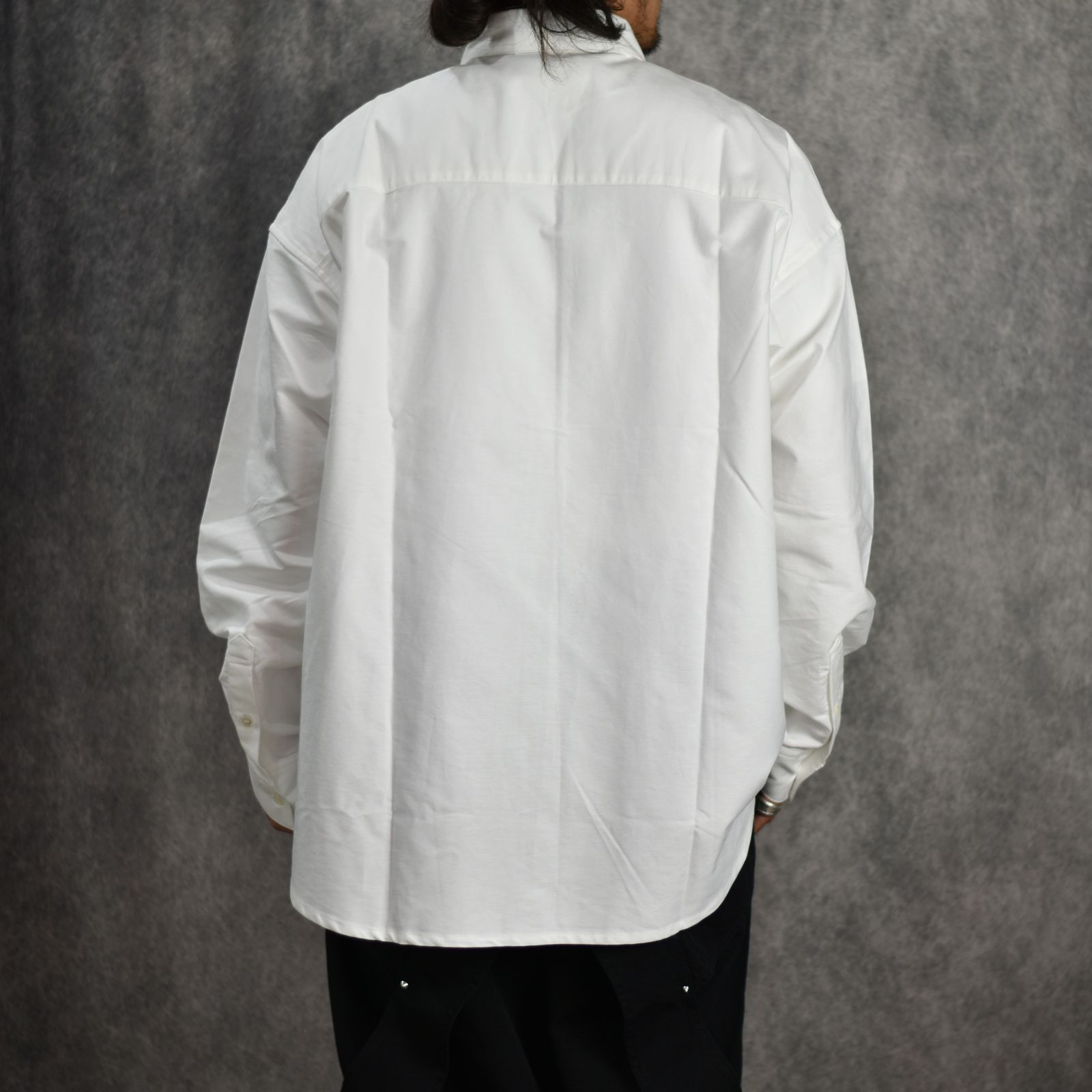 COTTON OXFORD SHIRT (WHT) / オックスフォード BDシャツ