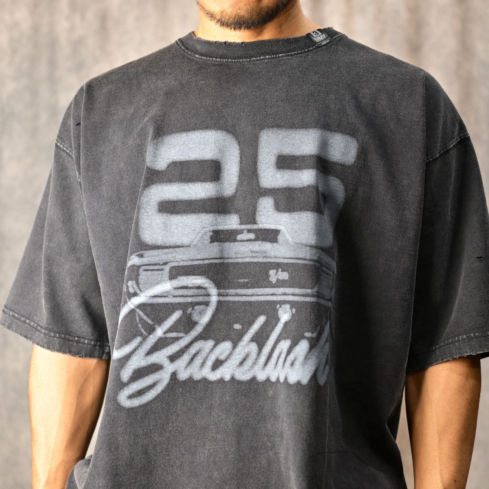 ［25周年記念］ × Maison MIHARA YOSUHIRO 硫化染めTシャツ （BLACK / ブラック） MB-25-SH-03C