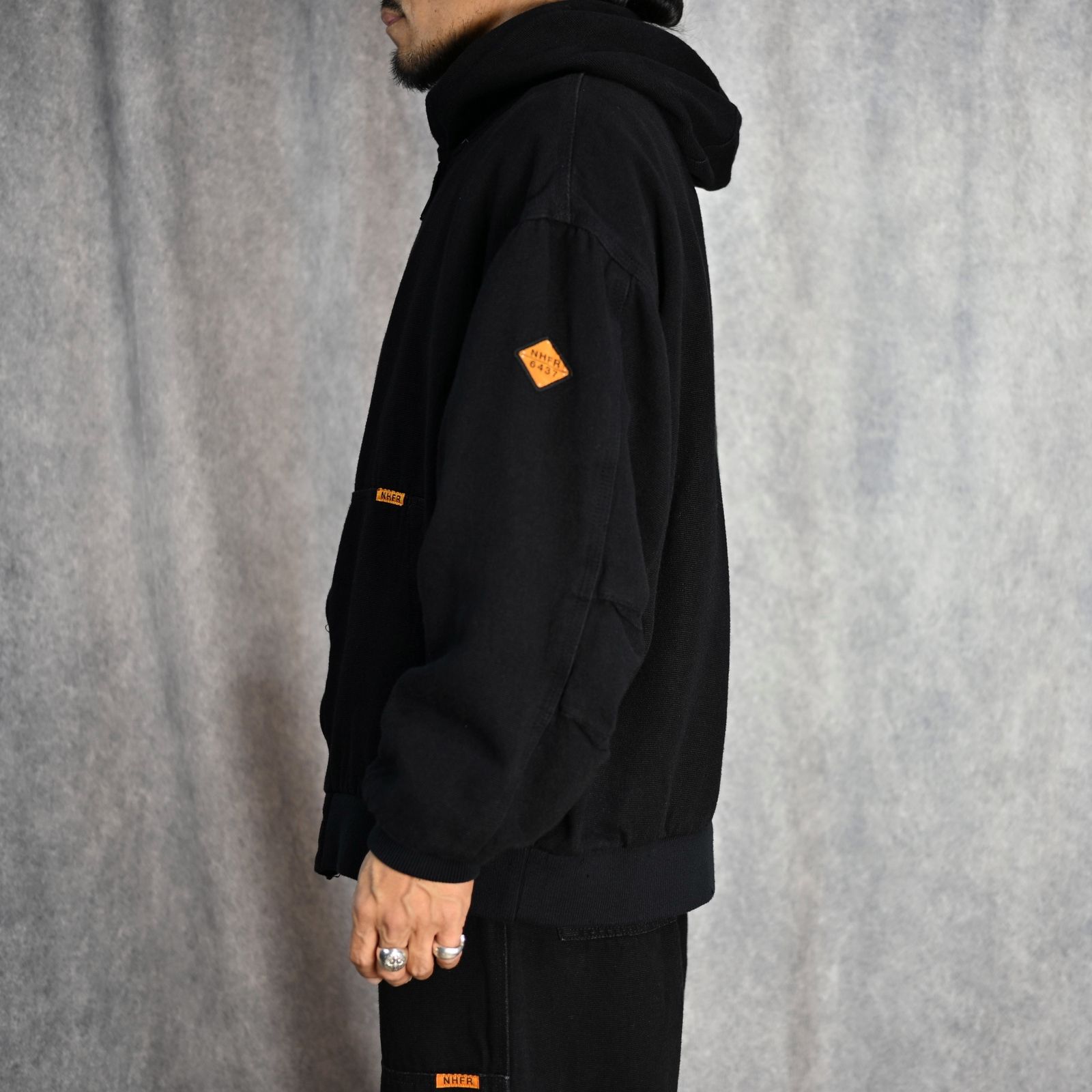 HOODIE BLOUSON (BLACK) -  フーディーブルゾン （ブラック） 1242-BL02-001