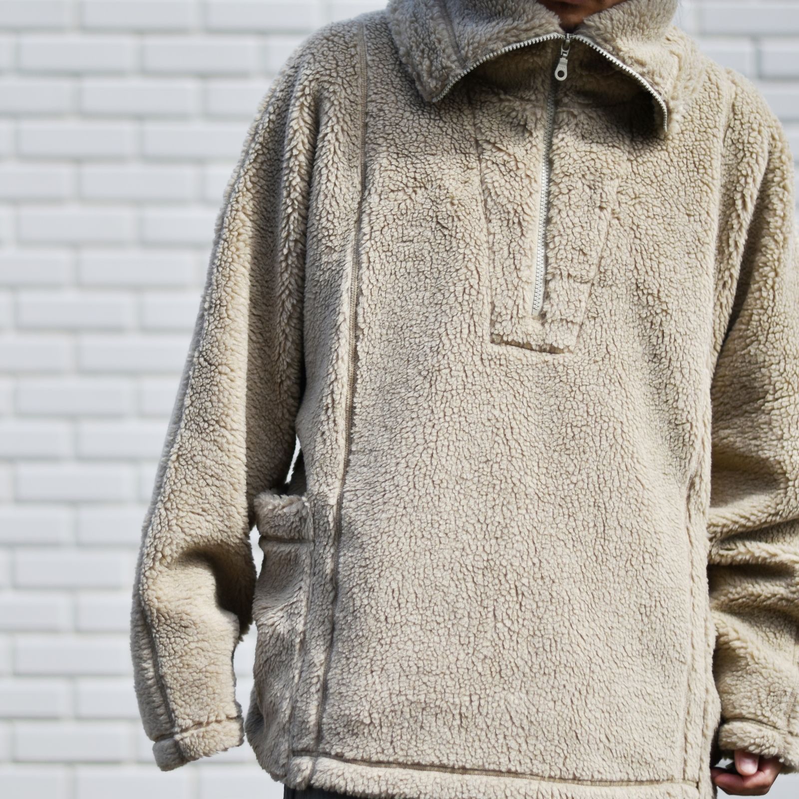 massive super high neck (BEIGE)