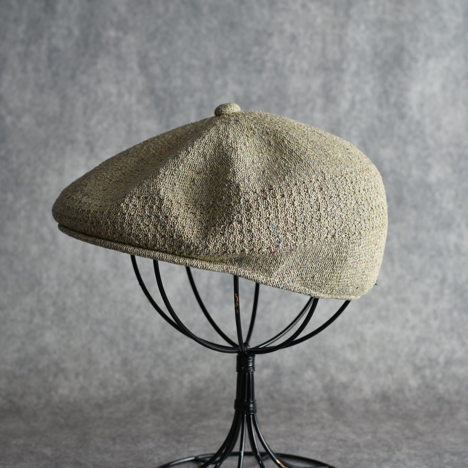 Silk Hunting Cap "GENTLEMAN" (BEIGE) / シルク ハンチング帽