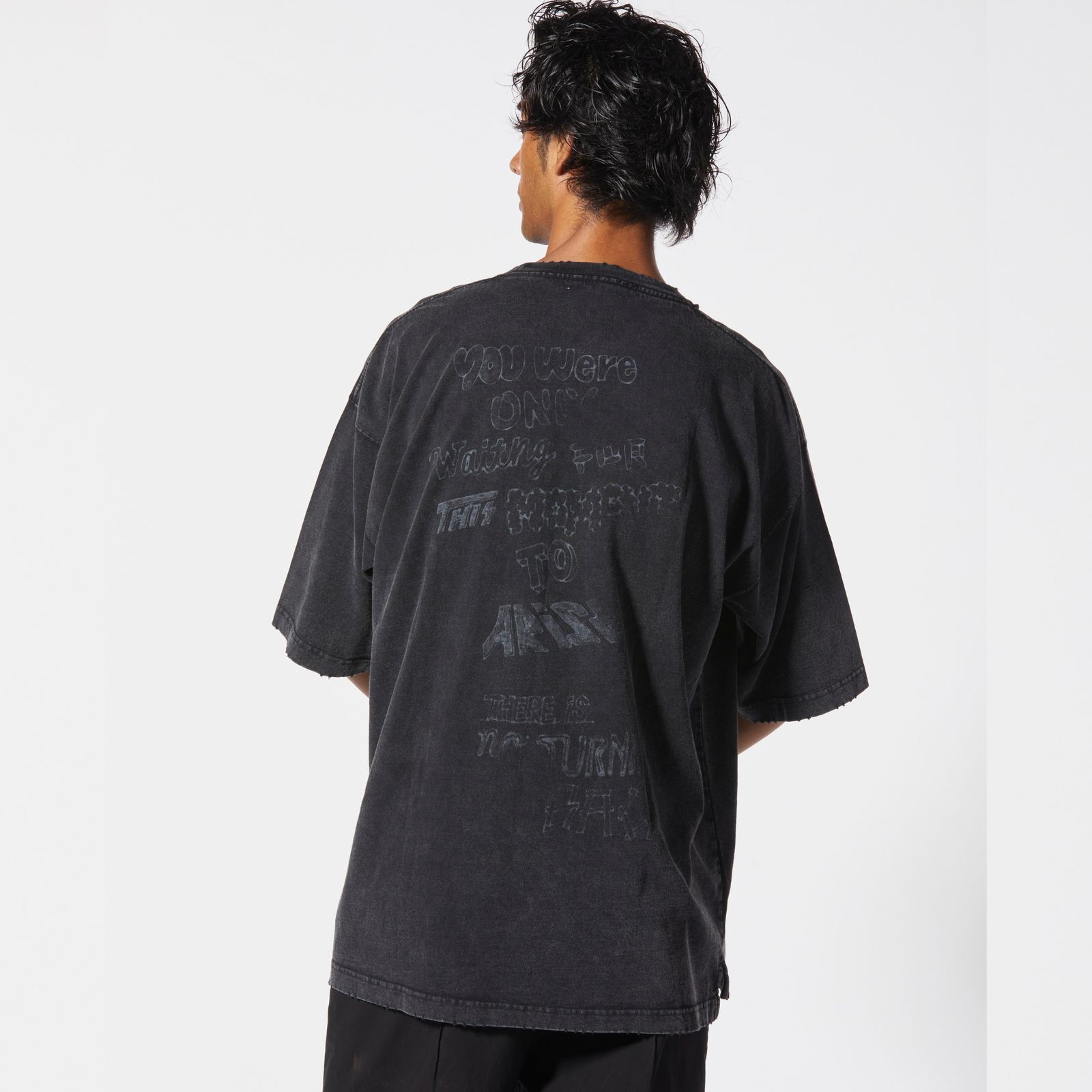 ［25周年記念］ × Maison MIHARA YOSUHIRO 硫化染めTシャツ （BLACK / ブラック） MB-25-SH-03C