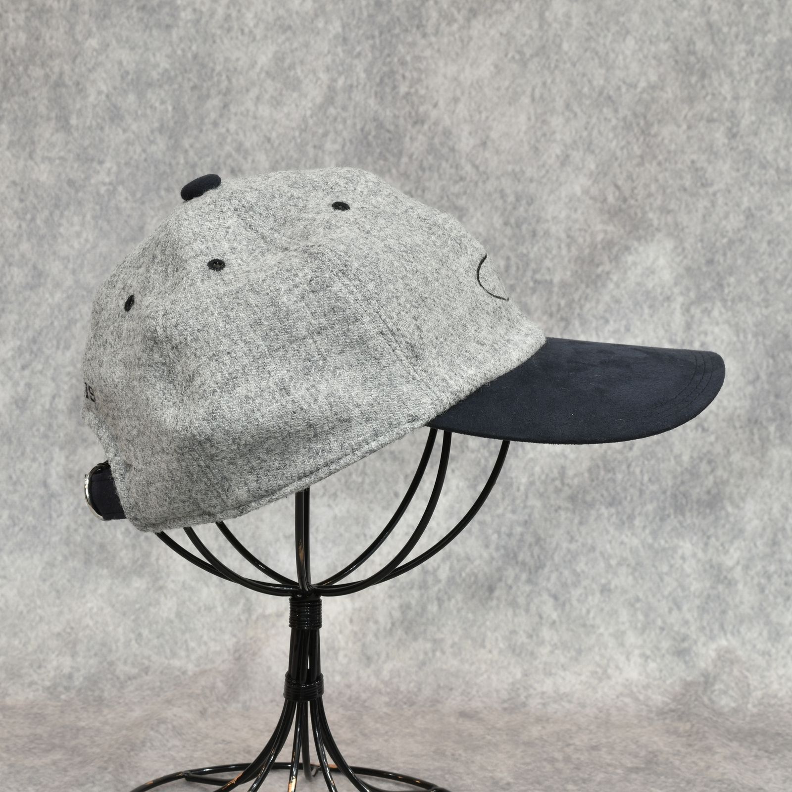 British Tweed Wool Cap "FANBOY" (LIGHT GRAY)｜ツイード キャップ｜Y01019