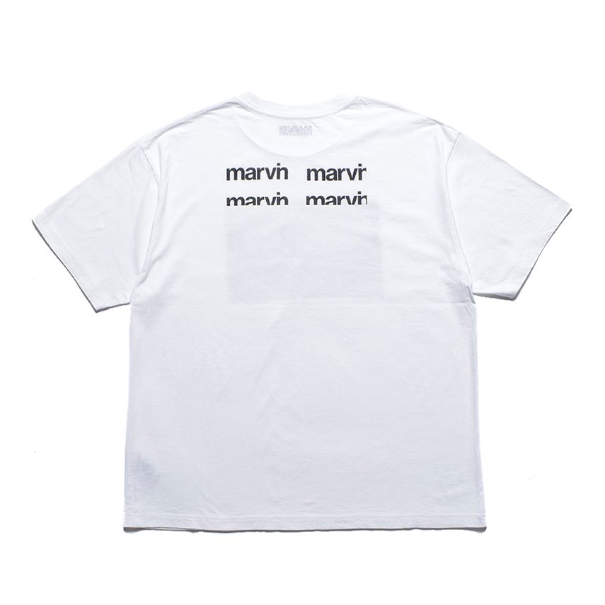 MARVIN × MINEDENIM “Lip” Crewneck T-SH （WHITE） /  プリント Tシャツ カットソー （ホワイト） MND-MRV005
