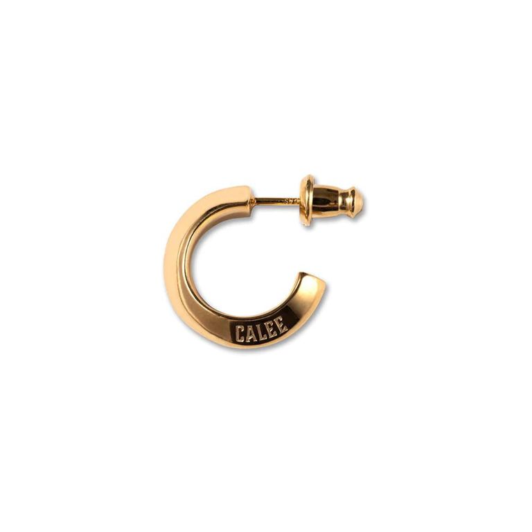 ㊵レギュラー 23AW【新品】☆CALEE:ロゴ ロール ピアス ゴールド CALEE - LOGO ROLL PIERCE <REGULAR> (GOLD) / ロゴ ロール