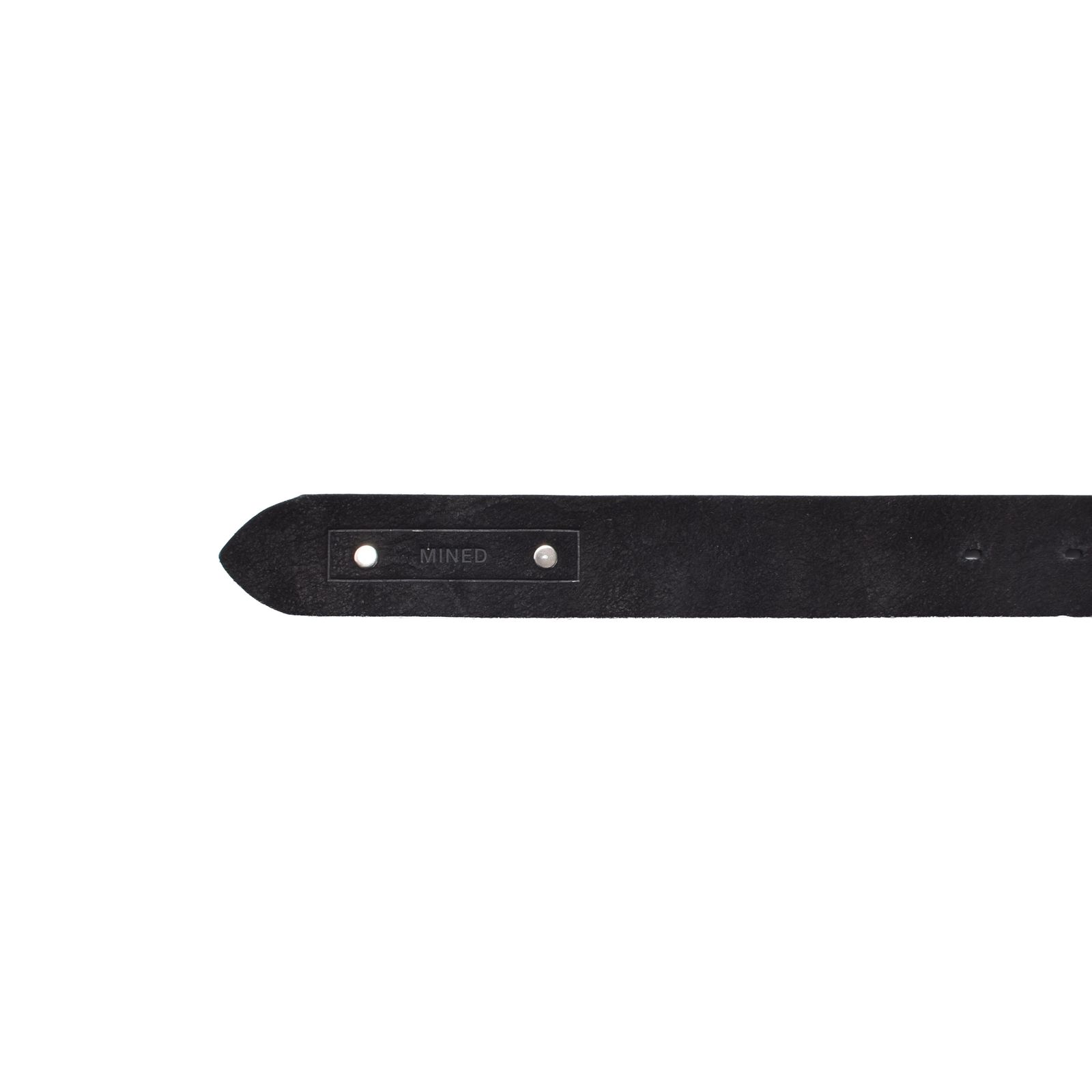 Thick Velour Blade-tip Studs Belt （BLK）｜ベロア 剣先スタッズ ベルト｜MDLBT001