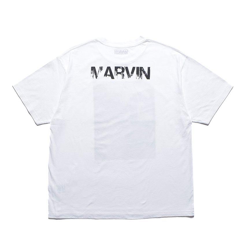 MARVIN × MINEDENIM “Björk” Crewneck T-SH （WHITE） /  プリント Tシャツ カットソー （ホワイト） MND-MRV004