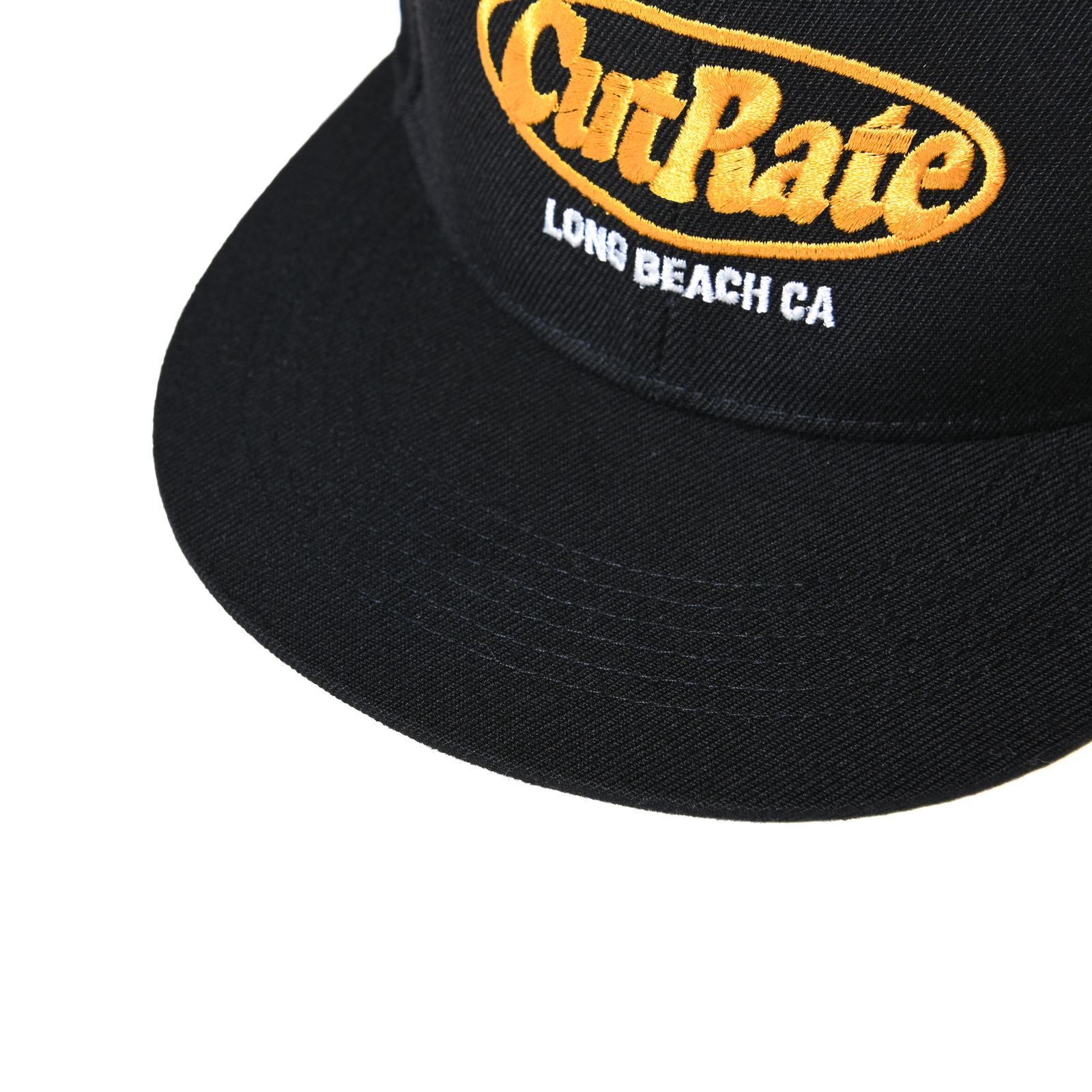 CUTRATE - CUTRATE LOGO EMBROIDERY CAP (BLACK/YELLOW) | chord