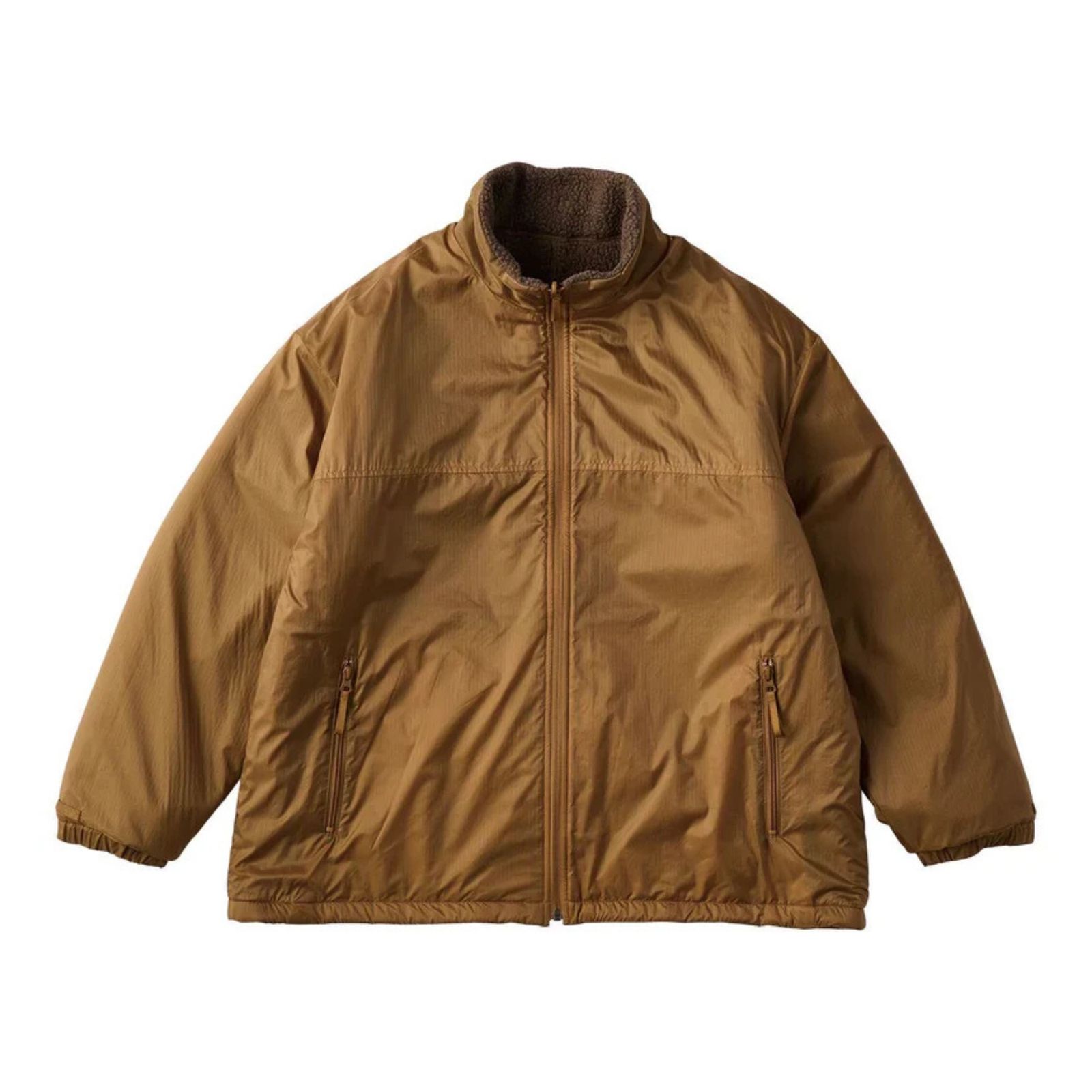 FLEECE LINER NYLON ZIP UP JACKET （BROWN）｜フリース リバーシブルジャケット （ブラウン） PC-022-3623-20