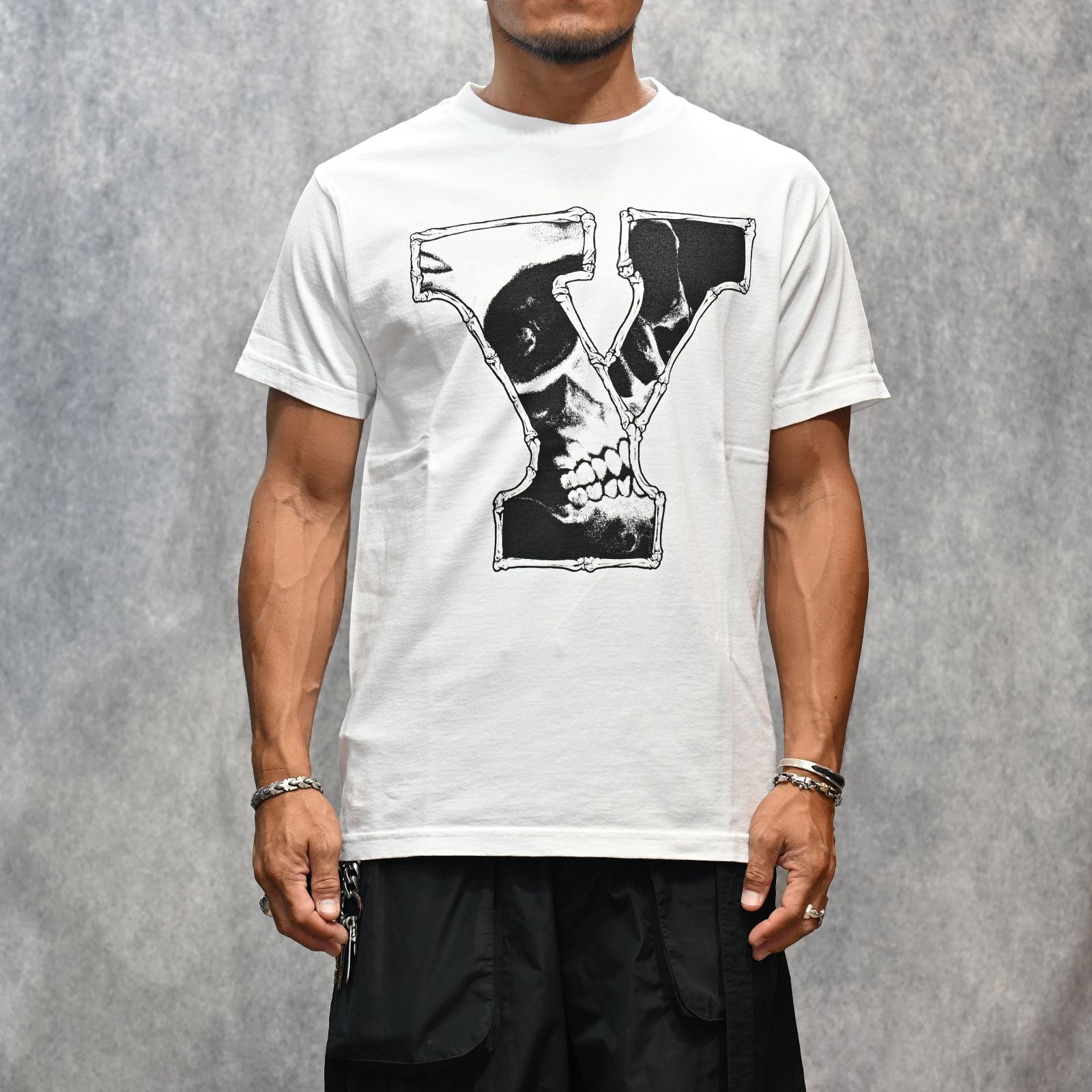 × MASSES “ROUND NECK” SHORT SLEEVE T A Ys （WHITE） / ML-T72-990-2