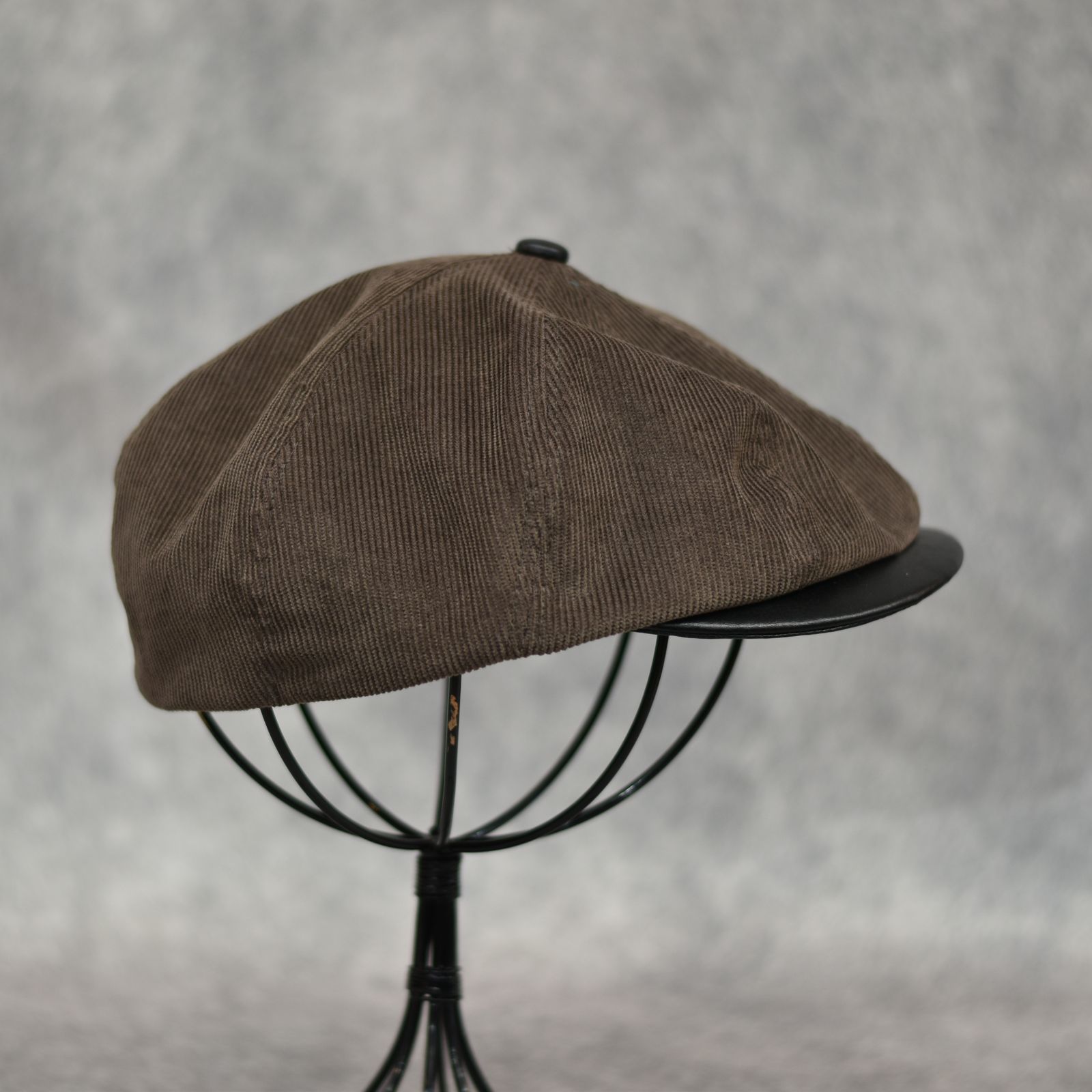 CAL NT LOGO CORDUROY TWO TONE CAS (BROWN)｜コーデュロイ キャスケット｜CL-25AW043