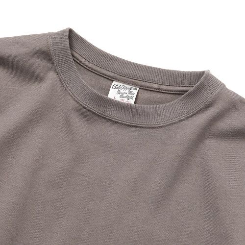 CALEE BOX LOGO L/S T‐SHIRT (GRAY)