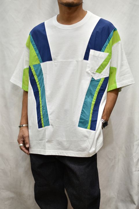 ナイロン 切り替えTシャツ