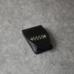 STUDS LEATHER MULTI COIN CASE (BLACK) / スタッズ レザー マルチ コインケース