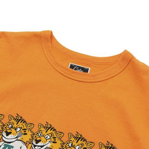 BINDER NECK CALEE UNIV. VINTAGE T‐SHIRT (ORANGE) / バインダーネック プリントTシャツ