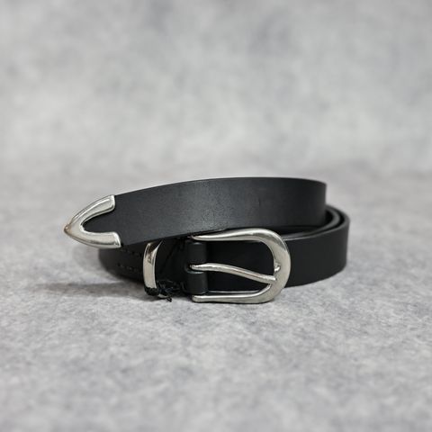 Leather Long Western Belt （BLK / ブラック）｜ウエスタン ベルト｜MDLBT002