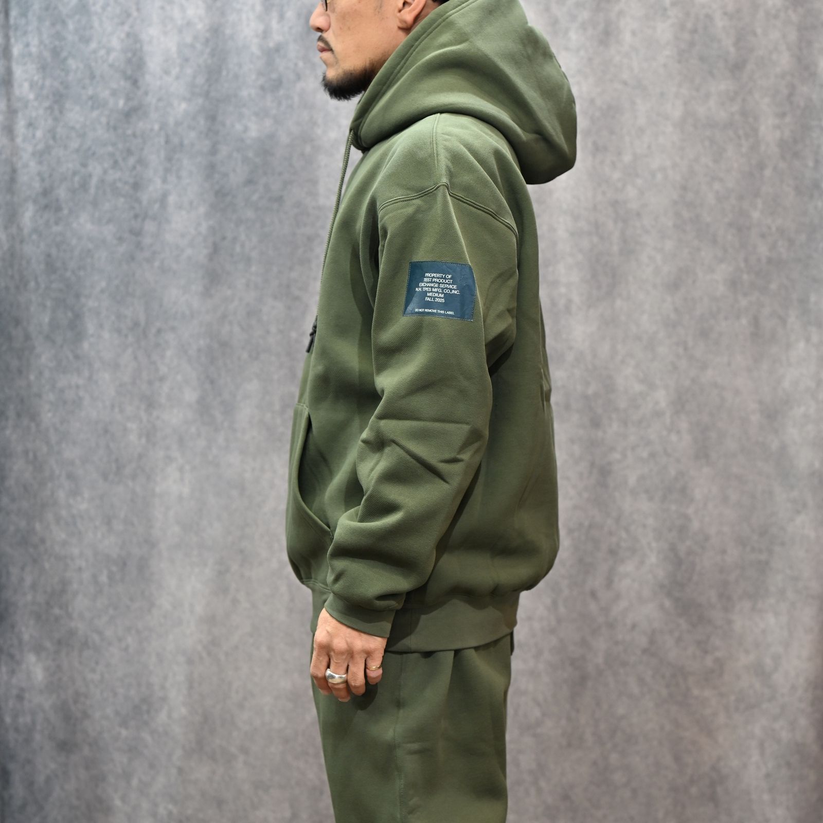 EXCHANGE SERVICE HOODED SWEATSHIRT （KHAKI） /  スウェット パーカー （カーキ） 9252-CS80