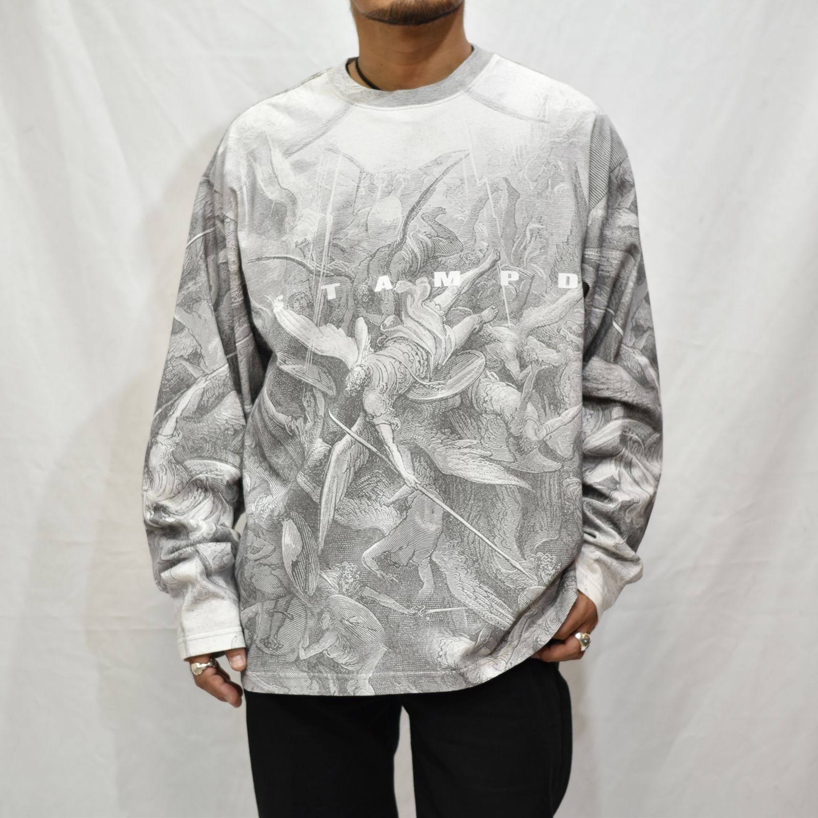 STAMPD - Angels L/S Relaxed Tee (Grey) | chord online store
