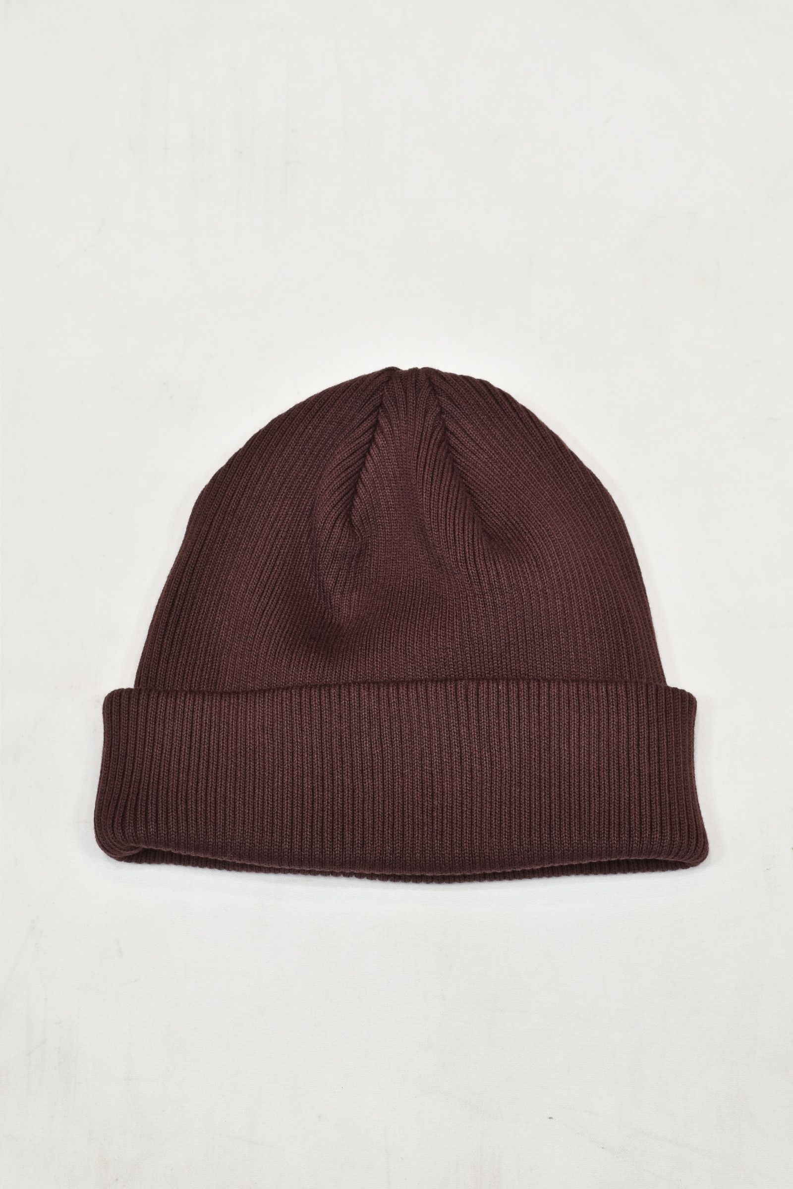 COTTON KNIT CAP (BURGUNDY)