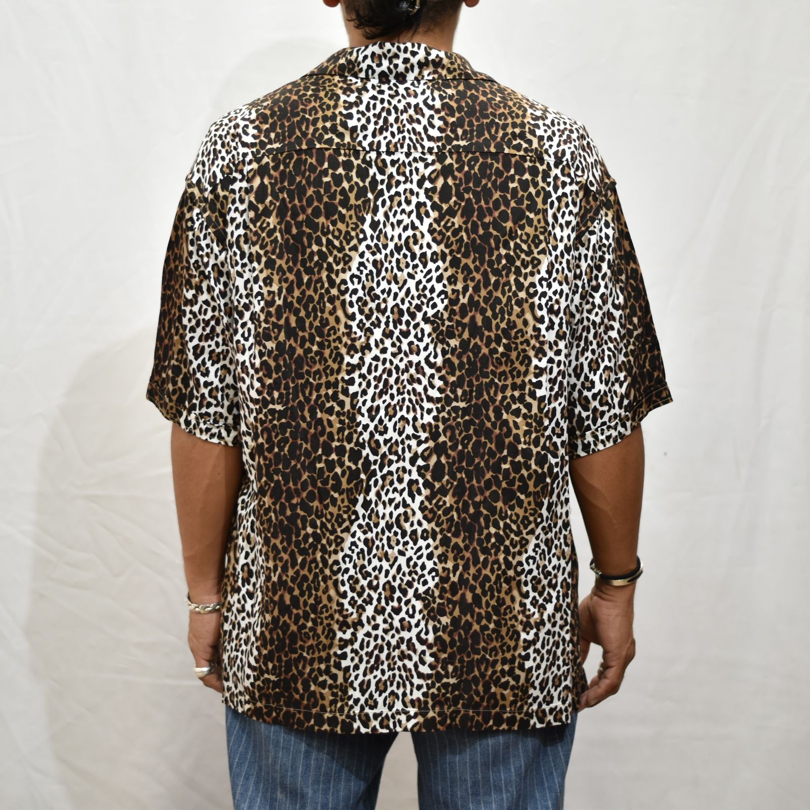 【代金引換不可】 CD Leopard Denim S/S Open Collar SH