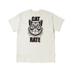 CAT RATE TEE (NATURAL)｜キャット 猫 Tシャツ｜CR-25SS003