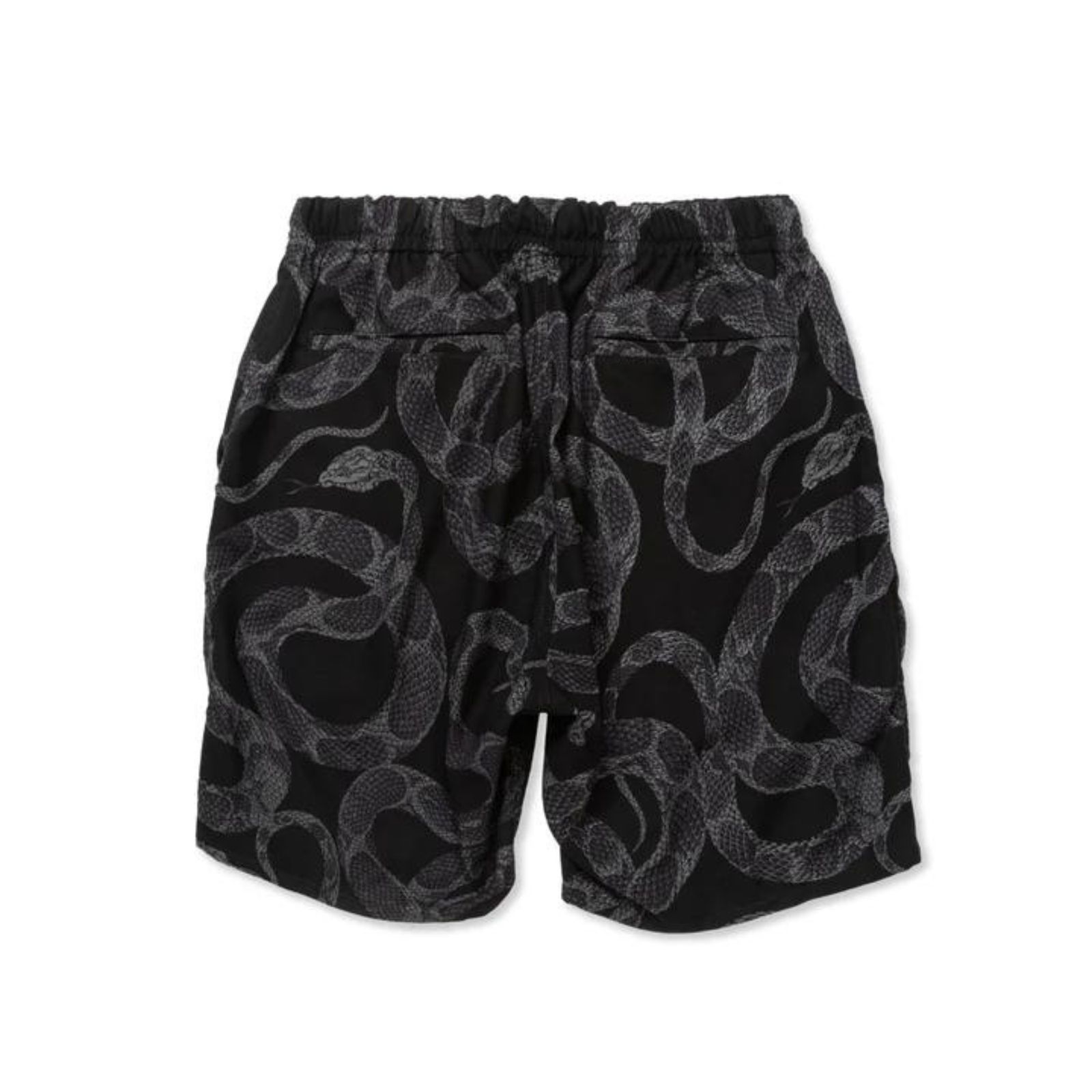 R/P ALLOVER SNAKE PATTERN EASY SHORTS ＜LIMITED＞ (BLACK) / スネーク柄 イージー ショーツ