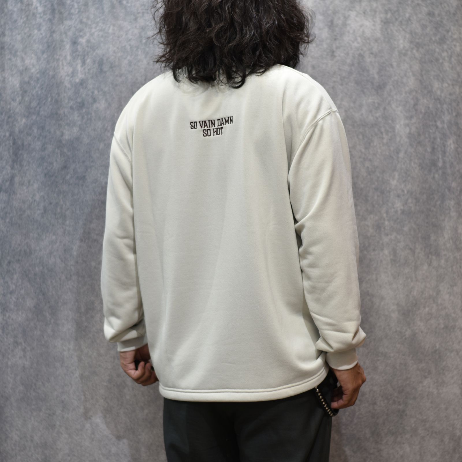 AEROKNOT® CALEE NATINAL LOGO DROP L/S TEE (GRAY)｜機能素材 エアロノット ロングスリーブ Tシャツ｜CL-25AW004