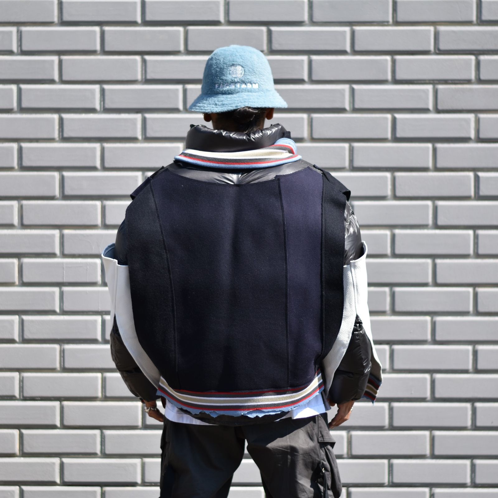 FACETASM - DECONSTRUCTED STADIUM DOWN JACKET