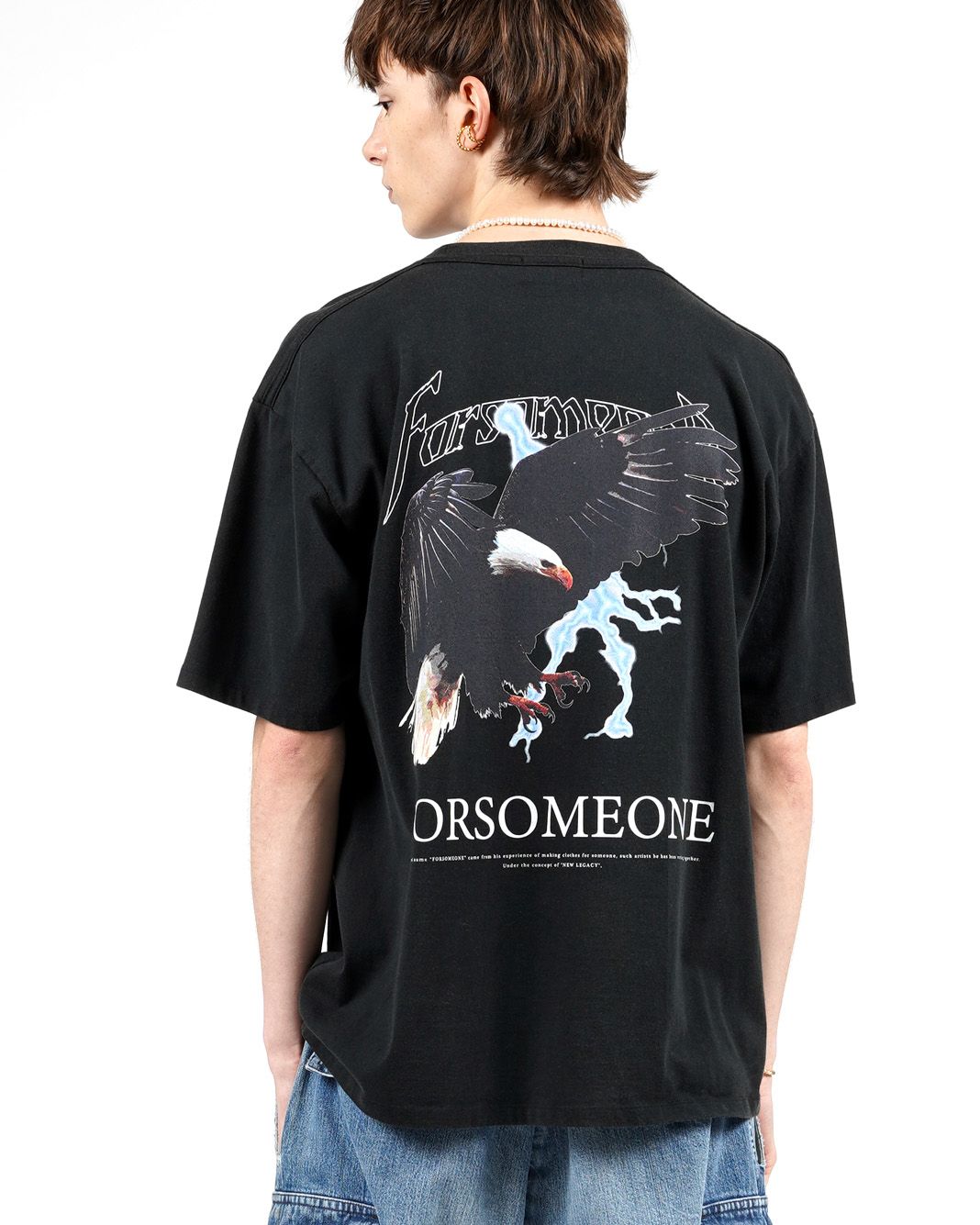 FORSOMEONE - TH EAGLE TEE (BLACK) / Tシャツ ブラック | chord