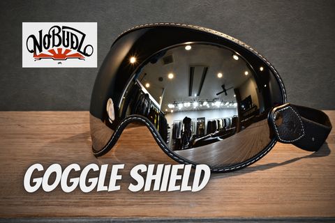 【NO BUDZ】 ヘルメット用ゴーグルシールド / ミラーver.が登場♪