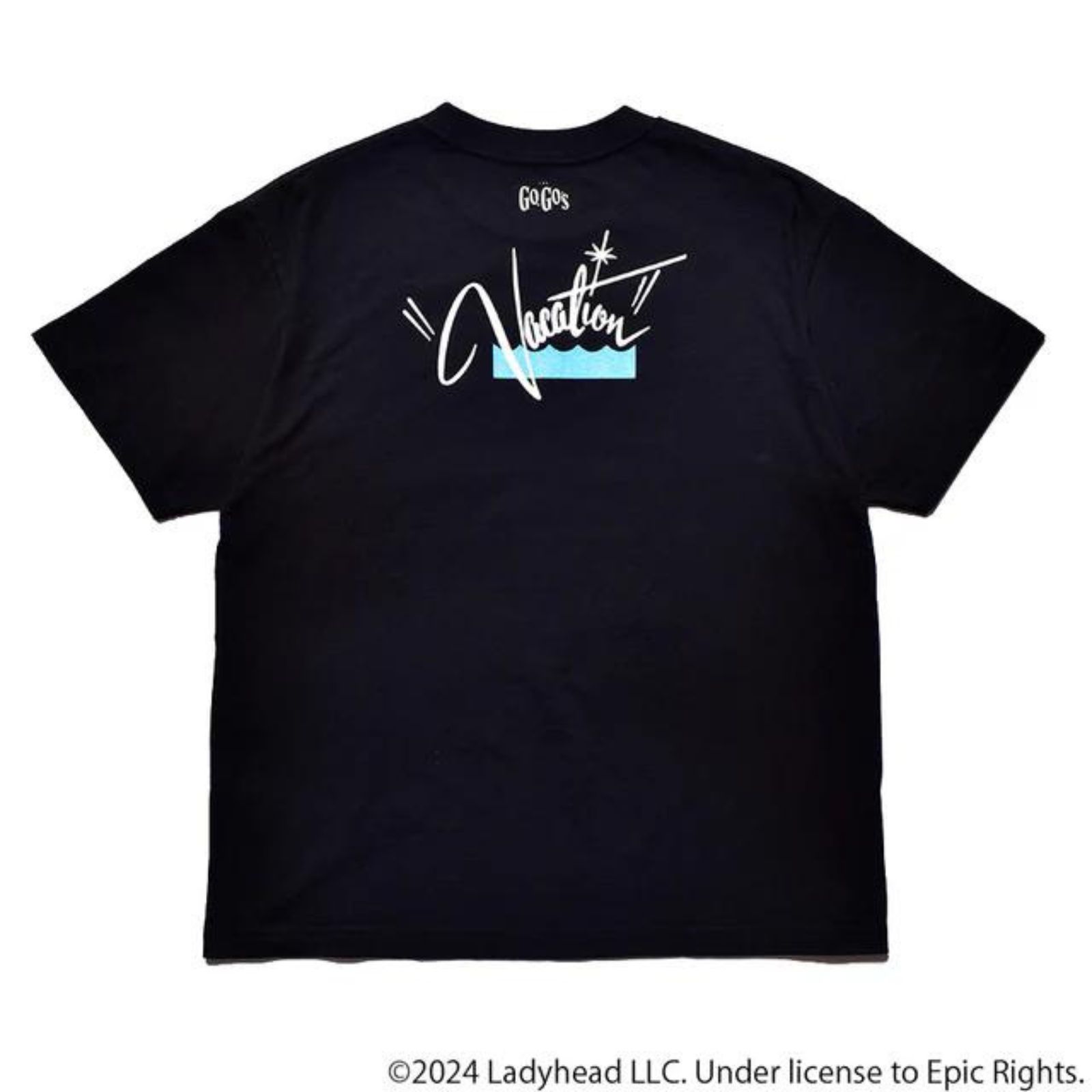GO-GO'S "Vacation" Print Crewneck T-SH （BLK） / プリント Tシャツ （ブラック）