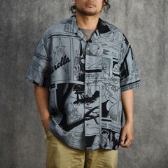 DISNEY VC/PC ALOHA COLLECTION ALOHA SHIRT / CINDERELLA (BLACK) / アロハ シャツ / シンデレラ / DP-024-3285-10