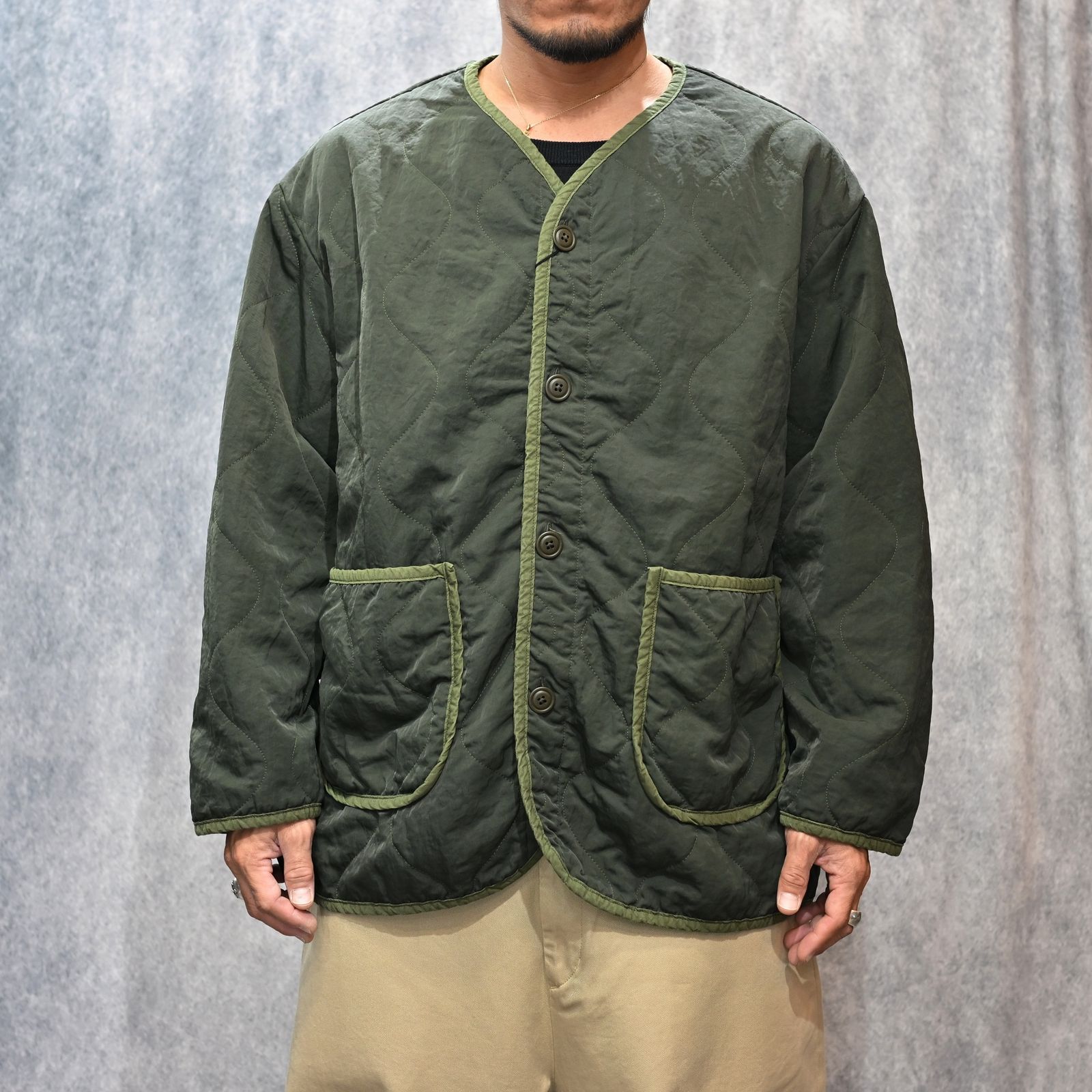 SUPER NYLON MILITARY LINER (OLIVE)|スーパーナイロン ミリタリー ライナー ジャケット (オリーブ) PC-015-2014-52