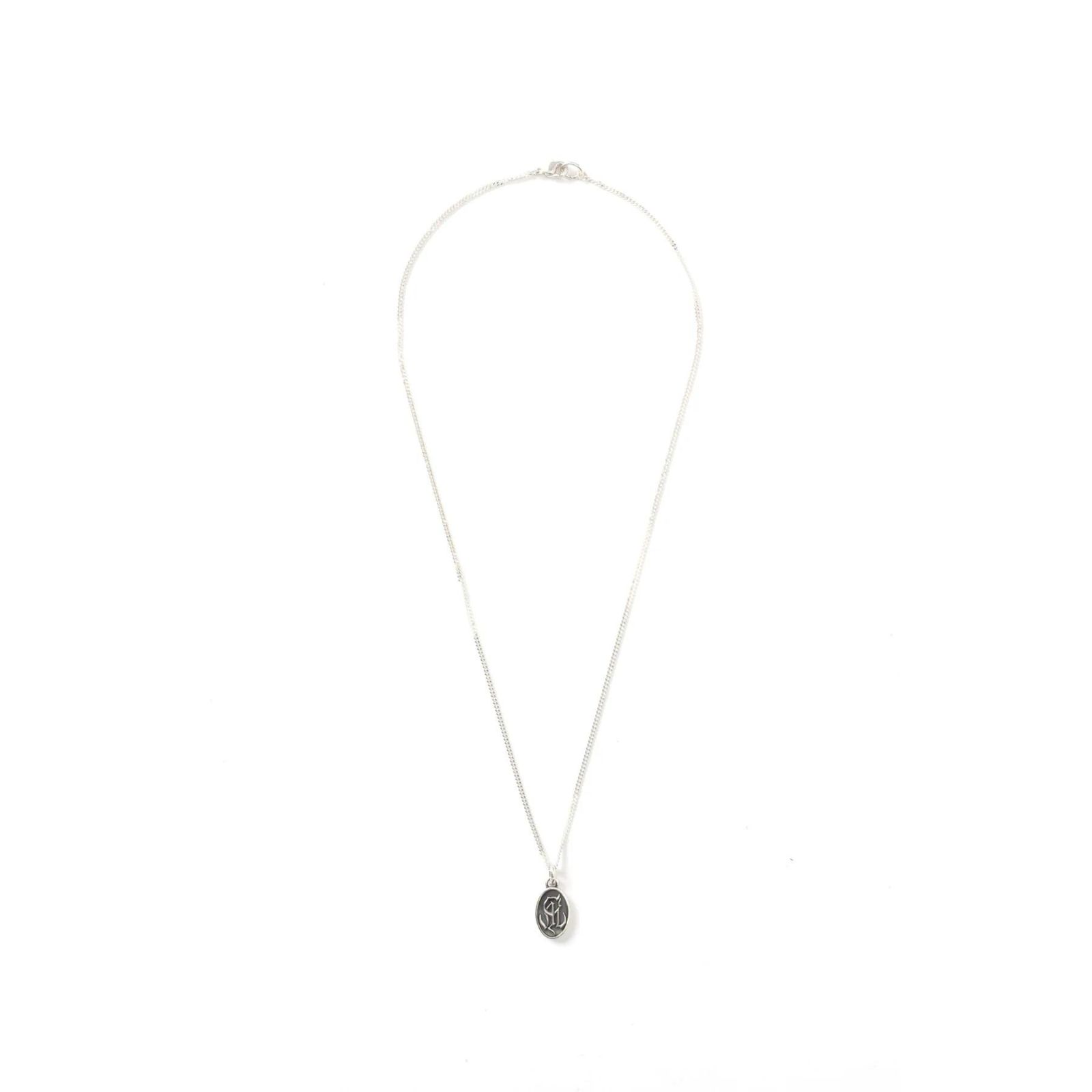 CAL NT LOGO SILVER COLLEGE NECKLACE (SILVER) / シルバー 印台ネックレス