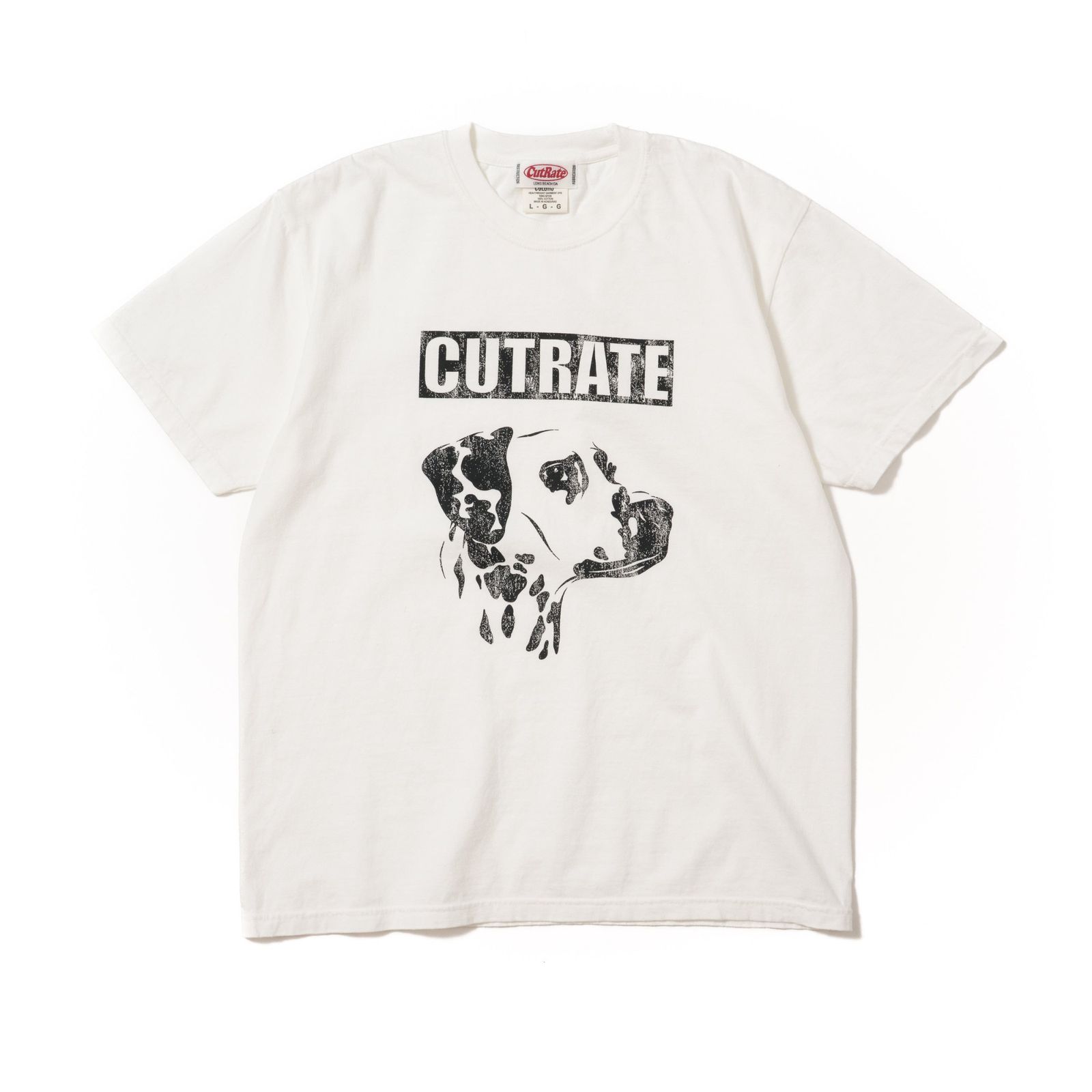 DALMATION TEE (WHITE)｜ダルメシアン プリントTシャツ｜CR-26SS012