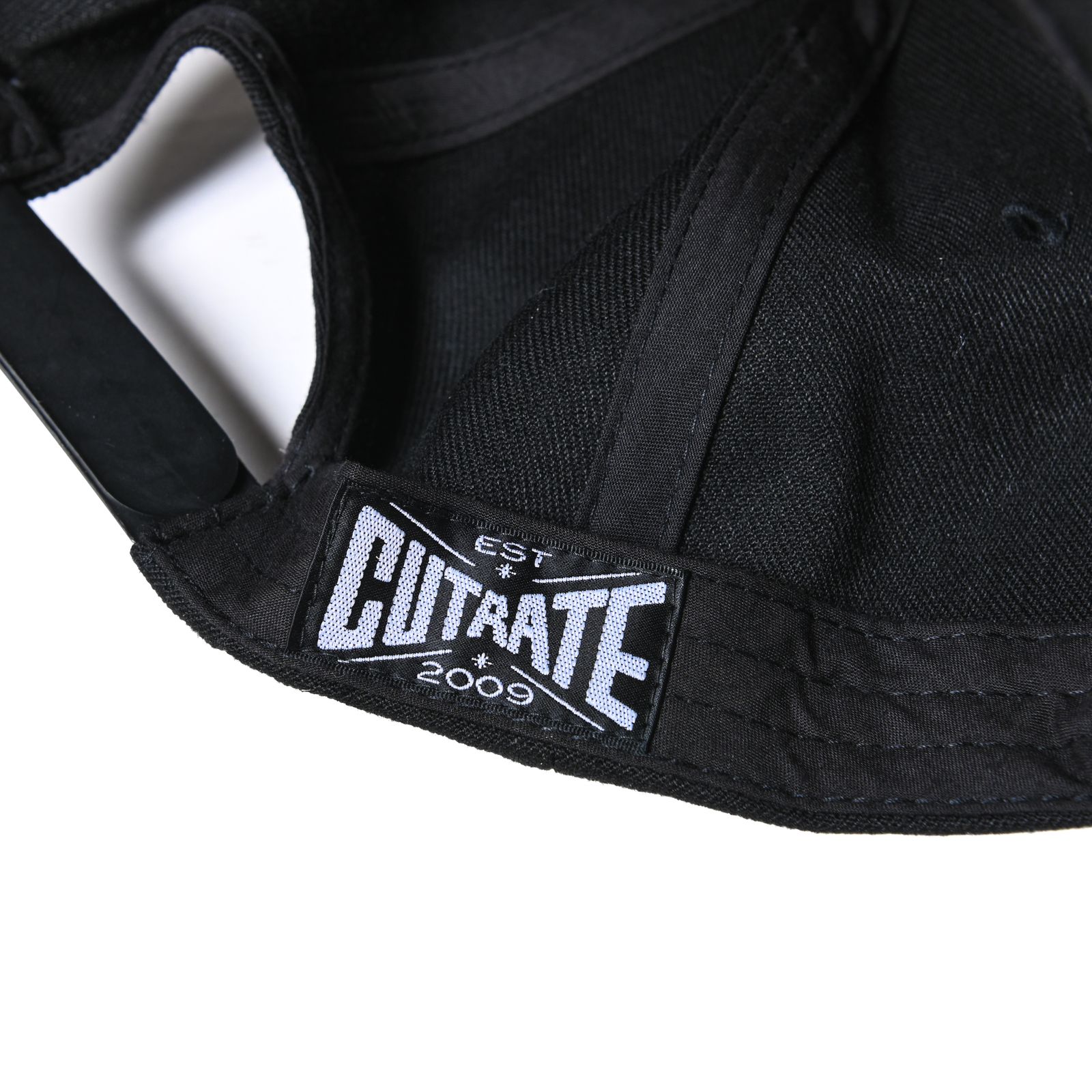 CUTRATE LOGO EMBROIDERY CAP  (BLACK/YELLOW)