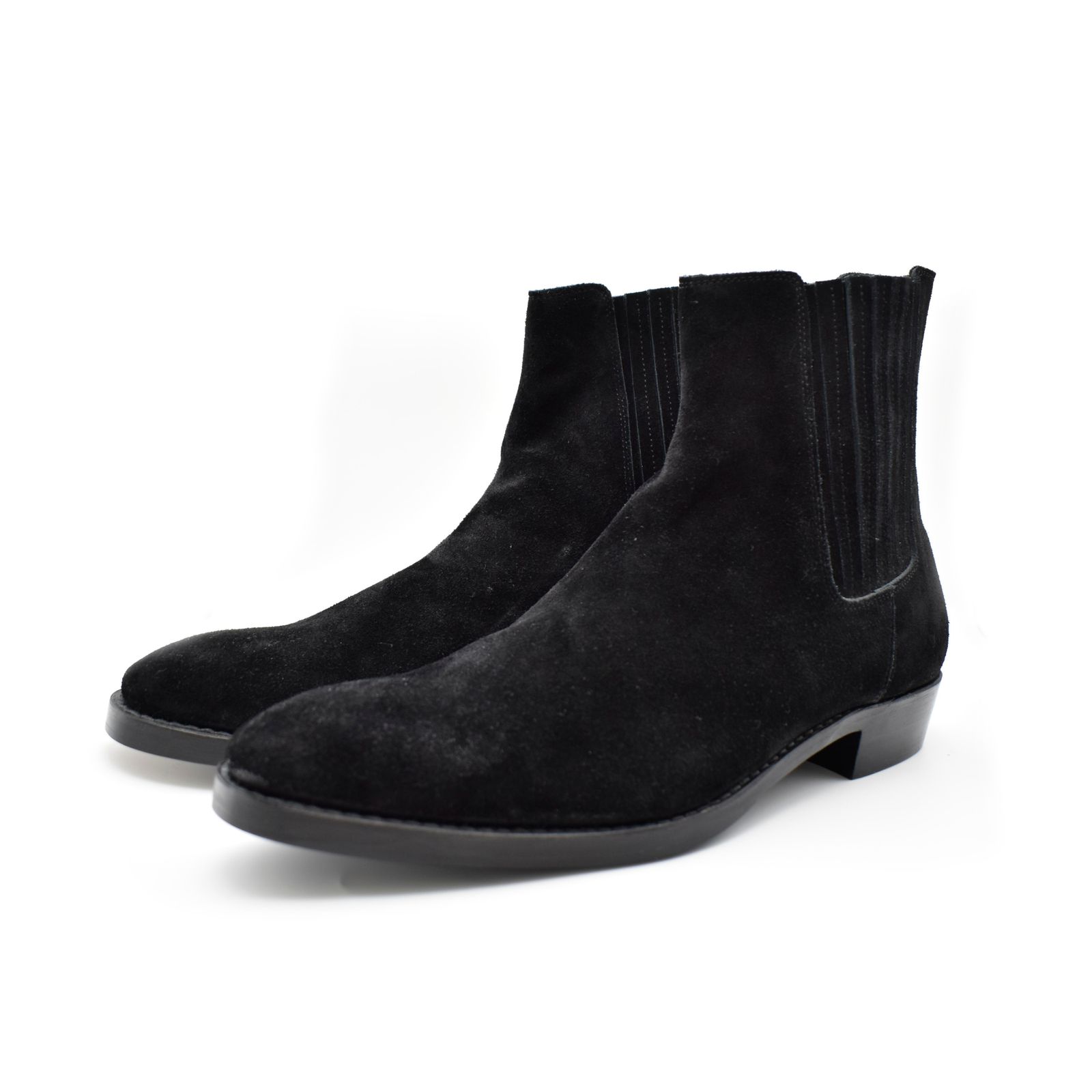 Suede Leather Western Side Gore Boots (BLK)  /  スエード ウエスタン ブーツ （ブラック） MGK-007